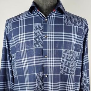American Breed Smart Shirt Men's Long Sleeve Button Down Size XL